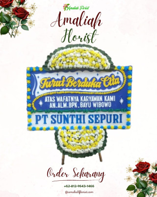 Papan Bunga Duka di Figur